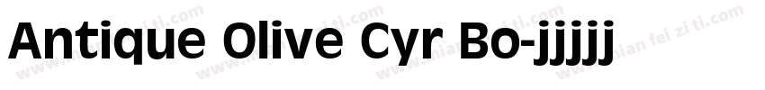 Antique Olive Cyr Bo字体转换